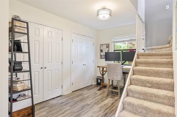 Home Office, Interior, Wood Texture Flooring