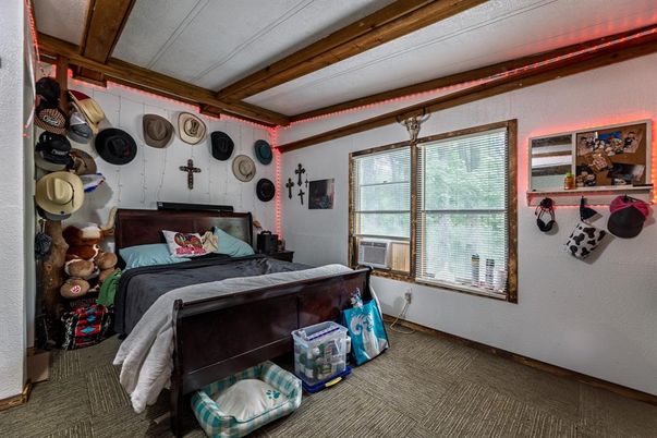 Bedroom, Interior, Wooden Beams