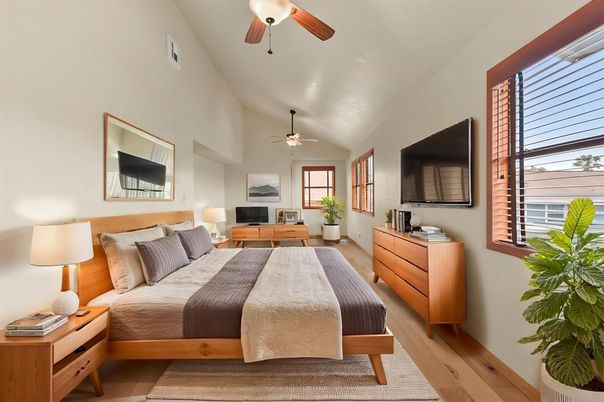 Bedroom, Interior, Wood Texture Flooring