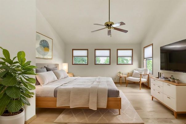 Bedroom, Interior, Wood Texture Flooring
