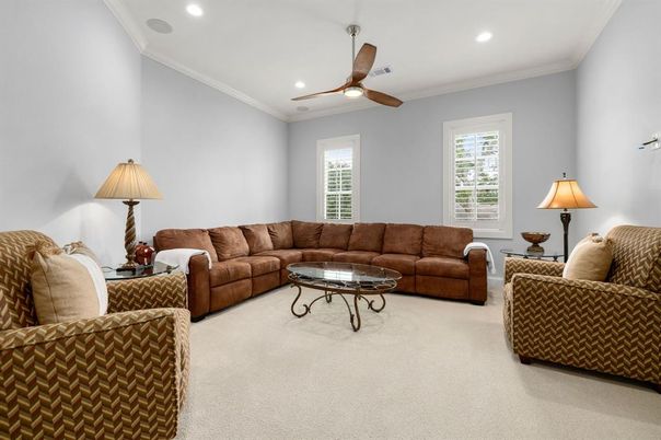 Interior, Living room, Recessed Lighting
