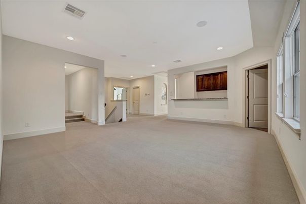 Empty room, Interior, Recessed Lighting