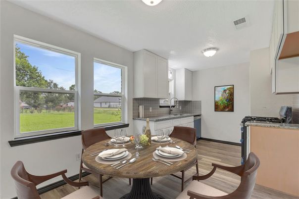 Dining room, Interior, Kitchen, Wood Texture Flooring