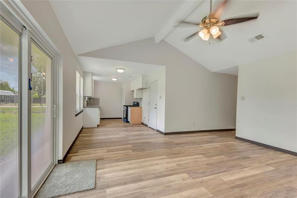 Interior, Kitchen, Wood Texture Flooring
