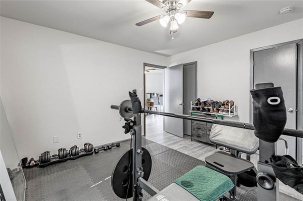 Fitness Equipment, Interior, Wood Texture Flooring