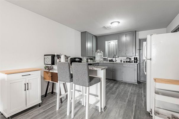 Interior, Kitchen, Wood Texture Flooring