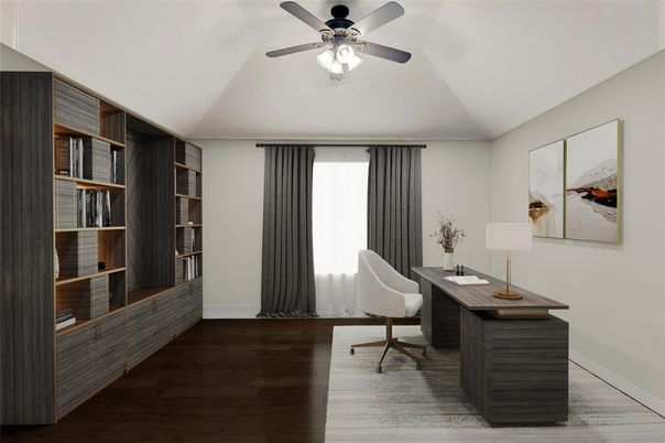Home Office, Interior, Wood Texture Flooring