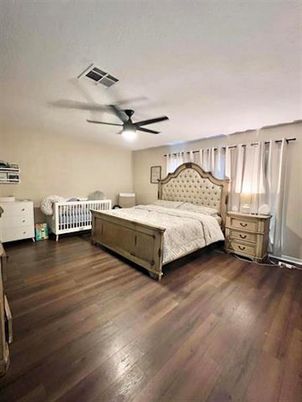 Bedroom, Interior, Wood Texture Flooring