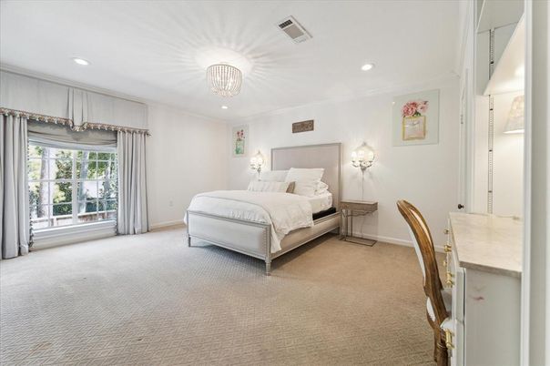 Bedroom, Chandelier, Interior, Recessed Lighting