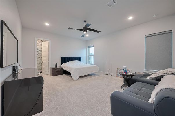 Bedroom, Interior, Recessed Lighting
