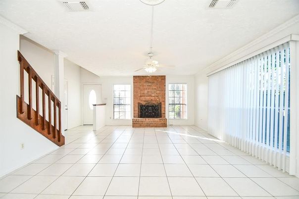 Empty room, Fireplace, Interior, Stone Walls