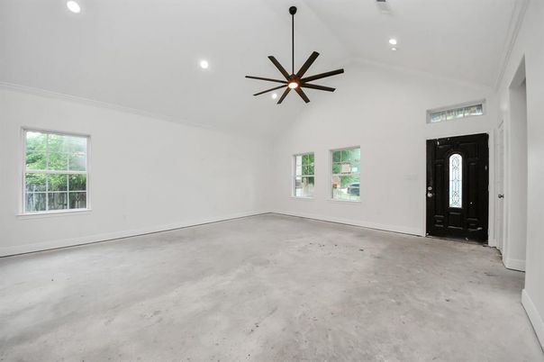 Empty room, Interior, Pendant Lights, Recessed Lighting