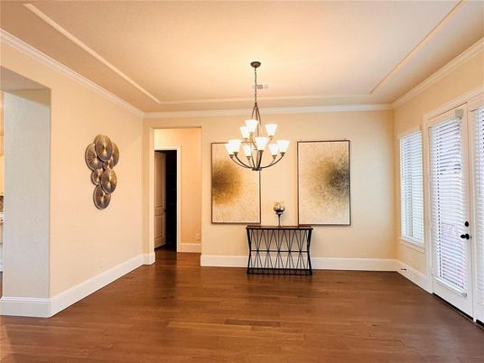 Chandelier, Empty room, Interior, Wood Texture Flooring