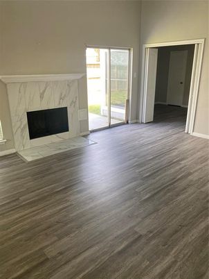 Empty room, Fireplace, Interior, Wood Texture Flooring