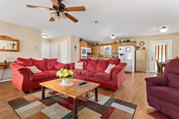 Dining room, Interior, Kitchen, Living room, Wood Texture Flooring