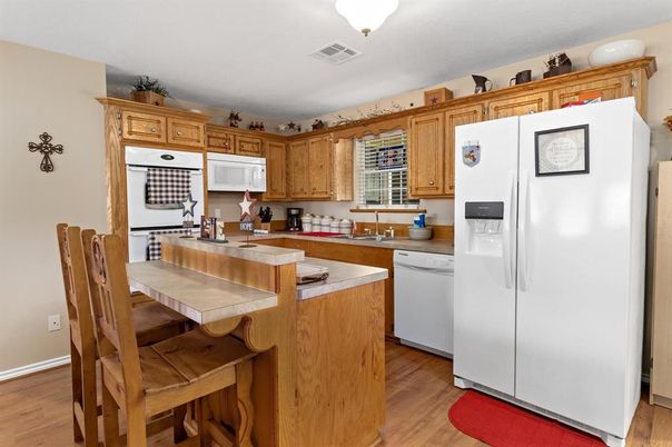 Interior, Kitchen, Wood Texture Flooring