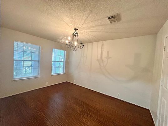 Chandelier, Empty room, Interior, Wood Texture Flooring