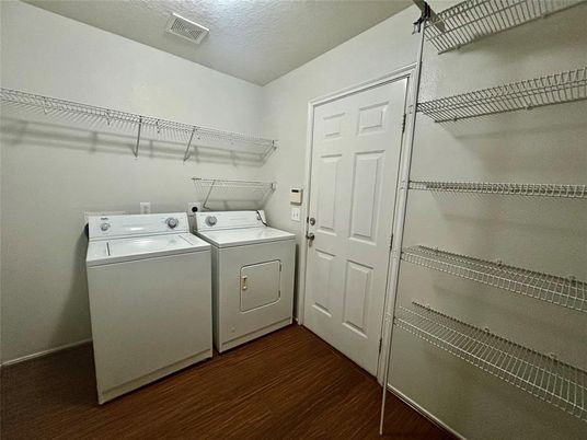 Interior, Utility Closets, Washer, Wood Texture Flooring