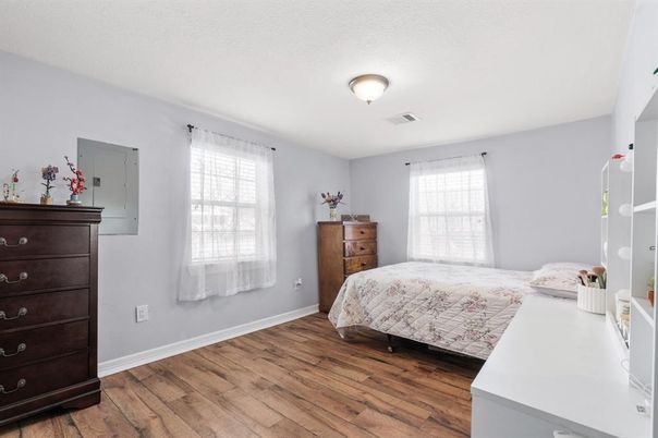 Bedroom, Interior, Wood Texture Flooring