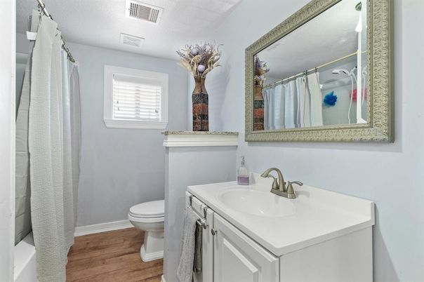 Bathroom, Interior, Wood Texture Flooring