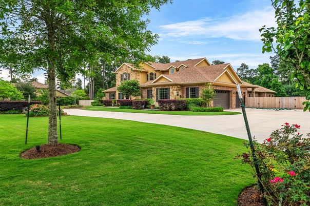 Attached, Backyard, Exterior, Facade, Brick Traditional