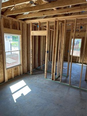 Empty room, Interior, Wooden Beams, Wooden Walls