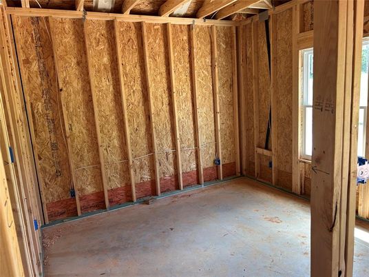 Empty room, Interior, Wooden Beams, Wooden Walls