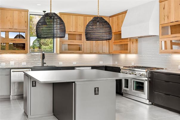 Interior, Kitchen, Recessed Lighting, Stainless Steel Appliances