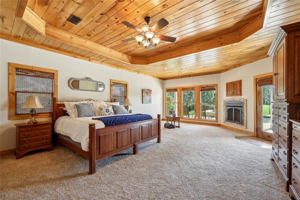 Bedroom, Fireplace, Interior, Wooden Beams, Wooden Ceilings
