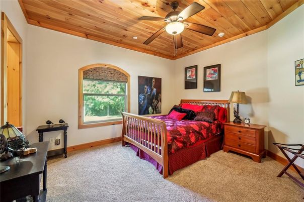 Bedroom, Interior, Recessed Lighting, Wooden Ceilings