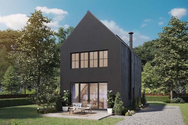 Backyard, Exterior, Facade, Modern