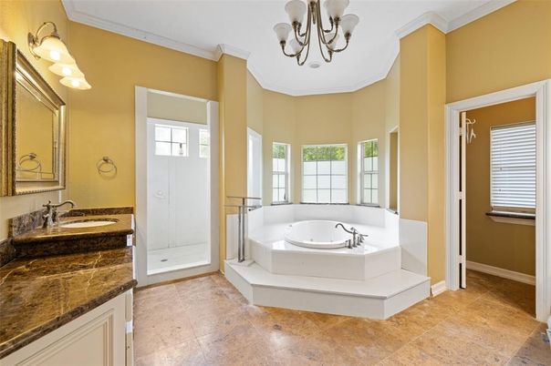 Bathroom, Chandelier, Dual Sink Vanities, Interior