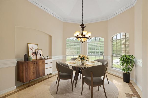 Chandelier, Dining room, Interior