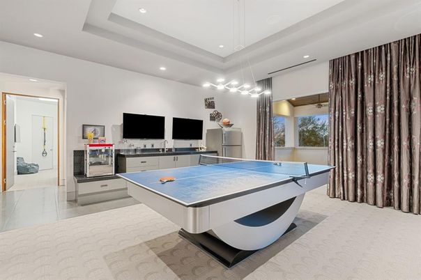 Game Room, Interior, Pendant Lights, Recessed Lighting
