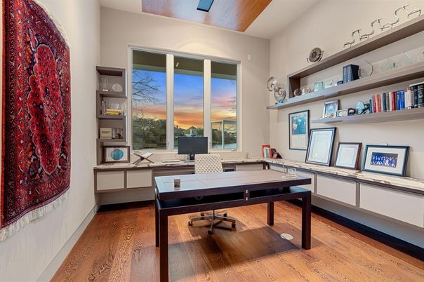 Home Office, Interior, Wood Texture Flooring