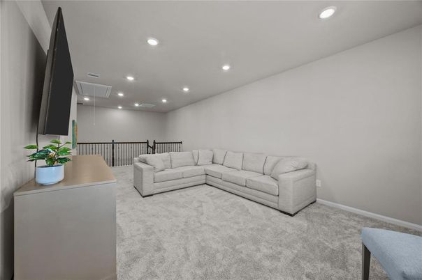 Interior, Living room, Recessed Lighting