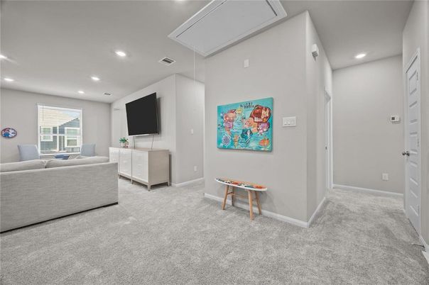 Interior, Living room, Recessed Lighting