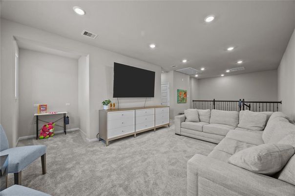 Interior, Living room, Recessed Lighting