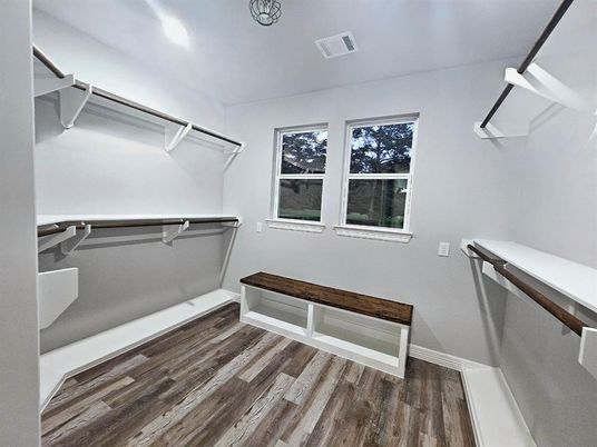 Interior, Walk-in Closets, Wood Texture Flooring