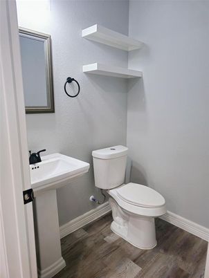 Bathroom, Interior, Wood Texture Flooring