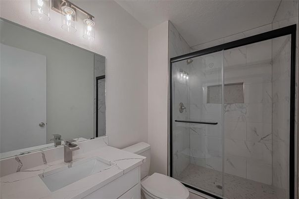 Bathroom, Glass Shower, Interior, Marble Walls