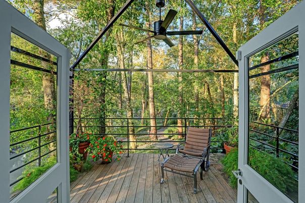 Glass Ceilings, Interior, Sun Room, Wood Texture Flooring