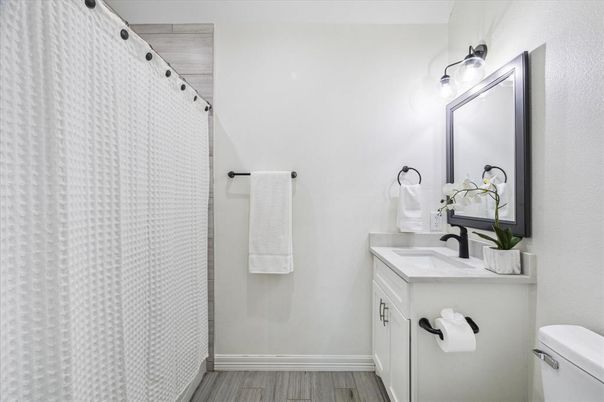 Bathroom, Interior, Wood Texture Flooring