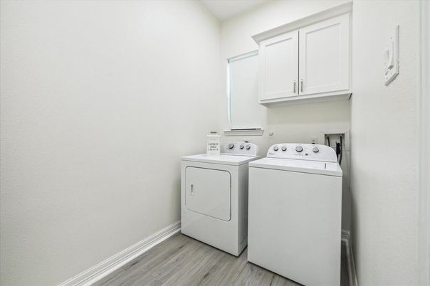 Interior, Washer, Wood Texture Flooring