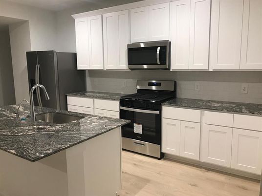 Interior, Kitchen, Wood Texture Flooring