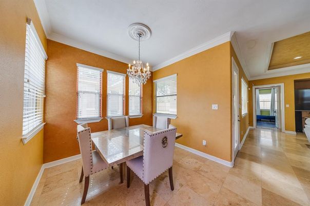 Chandelier, Dining room, Interior, Recessed Lighting
