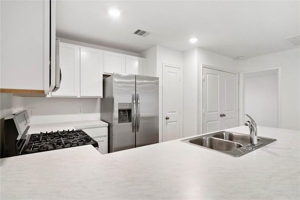 Interior, Kitchen, Recessed Lighting, Stainless Steel Appliances