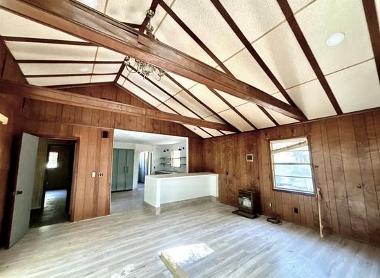 Empty room, Interior, Wooden Beams, Wood Texture Flooring, Wooden Walls