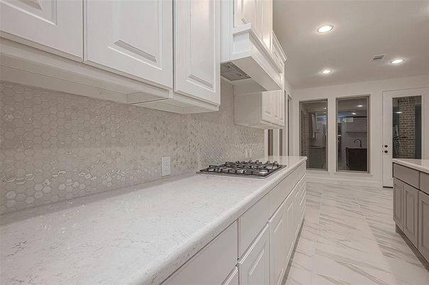 Interior, Kitchen, Marble, Recessed Lighting