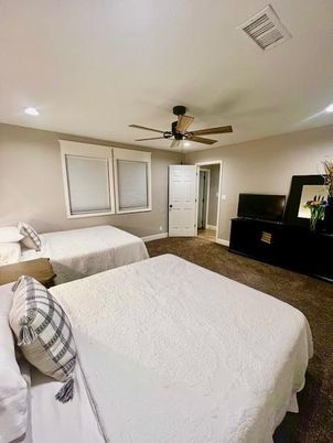 Bedroom, Interior, Recessed Lighting